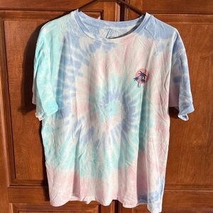 Pura Vida Pastel Tie-Dye Surf Tour Tee